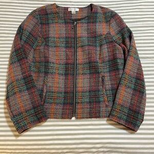 Christopher & Banks Colorful Plaid Women's Blazer